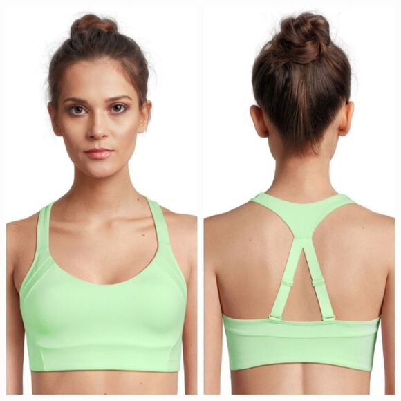 🔸️NWT Avia Spearmint Spark Racerback Sports Bra Medium - Picture 1 of 12